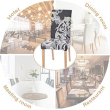 Load image into Gallery viewer, Chair Cover Simple Home  Printed Chair Cover Household Thickened Fleece Chair Cover Universal KitchenDining Chair Cover Spandex tretch Removable Washable Dining Room Chair Protector Slipcovers/Home Decor Dining Room Seat Cover
