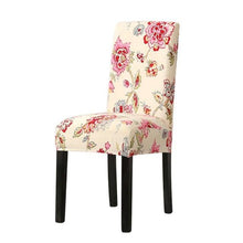 Load image into Gallery viewer, Chair Cover Simple Home  Printed Chair Cover Household Thickened Fleece Chair Cover Universal KitchenDining Chair Cover Spandex tretch Removable Washable Dining Room Chair Protector Slipcovers/Home Decor Dining Room Seat Cover
