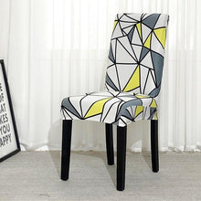 Load image into Gallery viewer, Chair Covers For Dining Room Stretch Spandex Removable Washable Anti-dust Seat Slipcover Multicolor  Chair covers  Chair Covers For Dining Room With Printed Patterns Easy Slip-on Stretchy Dining Room Chair Covers
