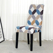 Load image into Gallery viewer, Chair Covers For Dining Room Stretch Spandex Removable Washable Anti-dust Seat Slipcover Multicolor  Chair covers  Chair Covers For Dining Room With Printed Patterns Easy Slip-on Stretchy Dining Room Chair Covers
