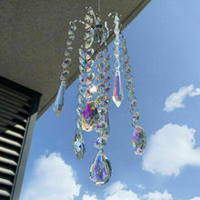 Load image into Gallery viewer, Chandelier Wind Chimes Ab Coating Crystal Prisms Hanging Sun Catcher Rainbow Chaser Crystals Ball Prisms  Window Curtains Pendant Home Decor Gifts Garden Patio Yard
