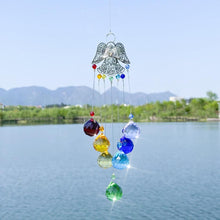Load image into Gallery viewer, Chandelier Wind Chimes Ab Coating Crystal Prisms Hanging Sun Catcher Rainbow Chaser Crystals Ball Prisms  Window Curtains Pendant Home Decor Gifts Garden Patio Yard
