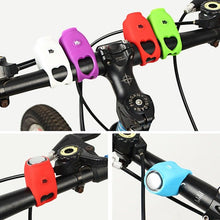 Load image into Gallery viewer, Chargeable Bicycle Bell 120db Waterproof Cycling Bike Bells Electric Horn Mini Portable Cycling Handlebar Bell Bike Tools  Bicycle Bell With 3 Cute Sounds Waterproof Cycle Horn For Kids Road And Mountain Bike

