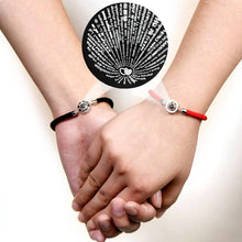 Load image into Gallery viewer, Charming 100 Languages Couple Bracelets Braided Rope Bracelet Jewelry Bangle Bracelet Women Red/Black Braided Rope Couple Bracelet Him And Her Matching Bracelet For Boyfriend Girlfriend Best Friends Valentines Gifts
