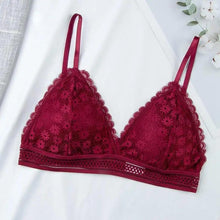 Load image into Gallery viewer, Charming Floral Lace Bra Top For Women Push Up Female Lingerie breathable Bralette Removable Pad Thin Fashion New Wireless Bras
