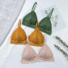 Load image into Gallery viewer, Charming Floral Lace Bra Top For Women Push Up Female Lingerie breathable Bralette Removable Pad Thin Fashion New Wireless Bras
