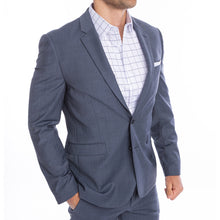 Load image into Gallery viewer, goTIELESS Ultimate Dress Shirt (White/Navy Windowpane)
