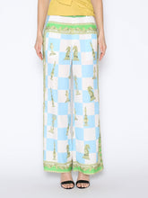 Load image into Gallery viewer, Checkmate Print Satin Pajama Pants
