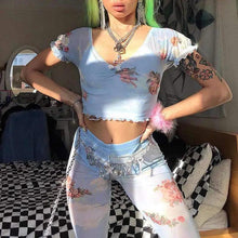 Load image into Gallery viewer, Cherub V-Neck Cropped Tee
