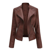 Load image into Gallery viewer, Chic Feminine Leather Coat
