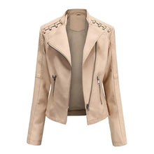 Load image into Gallery viewer, Chic Feminine Leather Coat
