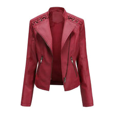Load image into Gallery viewer, Chic Feminine Leather Coat
