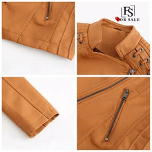 Load image into Gallery viewer, Chic Feminine Leather Coat
