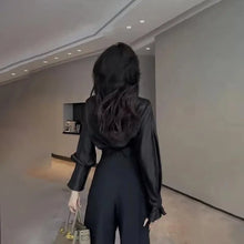 Load image into Gallery viewer, Chic Flowy Wide-Leg Trousers
