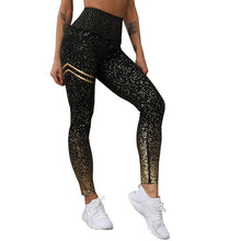 Load image into Gallery viewer, Chic Gold Print Leggings
