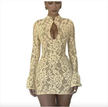 Load image into Gallery viewer, Chic Hollow-Out Bell Sleeve Dress
