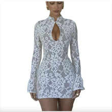 Load image into Gallery viewer, Chic Hollow-Out Bell Sleeve Dress
