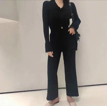 Load image into Gallery viewer, Chic Knit Collared Ensemble
