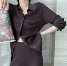 Load image into Gallery viewer, Chic Knit Collared Ensemble
