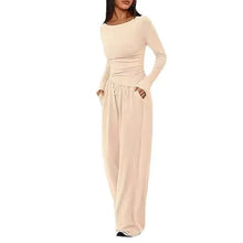 Load image into Gallery viewer, Chic Long-Sleeve Trousers Set

