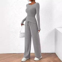 Load image into Gallery viewer, Chic Long-Sleeve Trousers Set
