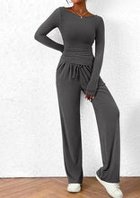 Load image into Gallery viewer, Chic Long-Sleeve Trousers Set
