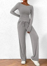 Load image into Gallery viewer, Chic Long-Sleeve Trousers Set
