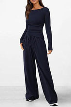 Load image into Gallery viewer, Chic Long-Sleeve Trousers Set
