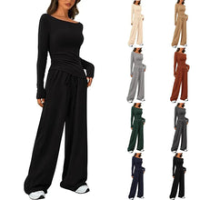 Load image into Gallery viewer, Chic Long-Sleeve Trousers Set
