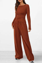 Load image into Gallery viewer, Chic Long-Sleeve Trousers Set

