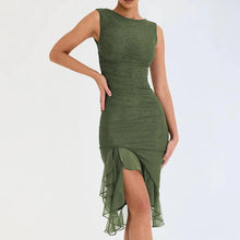 Load image into Gallery viewer, Chic Sleeveless Midi Dress
