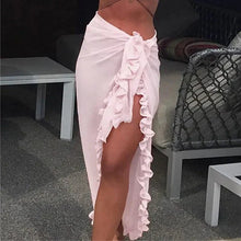 Load image into Gallery viewer, GlamourWave Chiffon Beach Wrap - Effortless Elegance for Sunny Days
