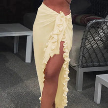 Load image into Gallery viewer, GlamourWave Chiffon Beach Wrap - Effortless Elegance for Sunny Days
