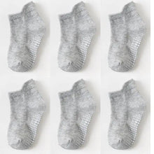 Load image into Gallery viewer, Children Cotton  6 Pairs/Set Anti-slip Socks For Boys Girl Rubber Kid Floor Sock With Grips For 0 To 6 Years Kids
