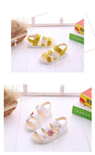 Load image into Gallery viewer, Children's Shoes Summer Style Sandals Girls Princess Beautiful Flower Shoes Kids Flat Sandals Baby Girl Girls Strappy Sandals With Flowers Open-Toe Dress Sandals Beautiful Outdoor Party Sandals
