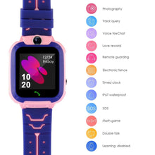 Load image into Gallery viewer, Children Smart Watch SOS Phone Watch Smartwatch For Kids With Sim Card Photo Waterproof Touch Screen Game Watch With 360° Rotated Body Design Waterproof Kids Smartwatch With SOS Call Music Player Camera
