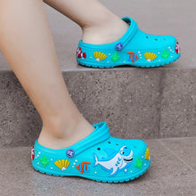 Load image into Gallery viewer, Children Summer Cartoon Sandals Quick-Dry Beach Kids Clogs Slippers Light-Weight Wear-Resistant Boy Girl Shoes Comfort Clogs Kids Slip On Garden Shoes Boys Lightweight Outdoor Beach Pool Slide Sandals
