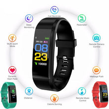 Load image into Gallery viewer, Childrens Sports Watch LED Display Touch Color Screen Top Electronic Watch Waterproof Heart Rate Pedometer Fitness Tracker Heart Rate Sleep And Stress Monitoring Water Resistant Fitness Watch
