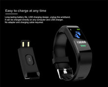 Load image into Gallery viewer, Childrens Sports Watch LED Display Touch Color Screen Top Electronic Watch Waterproof Heart Rate Pedometer Fitness Tracker Heart Rate Sleep And Stress Monitoring Water Resistant Fitness Watch
