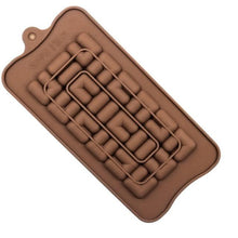 Load image into Gallery viewer, Chocolate Mold Silicone Waffle Pudding Baking Tool Love Fragments Shapes Mould Chocolate Chip Mold Baking Tool Cake Mold Popsicle Molds Non-Stick Silicone Candy Molds
