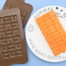 Load image into Gallery viewer, Chocolate Mold Silicone Waffle Pudding Baking Tool Love Fragments Shapes Mould Chocolate Chip Mold Baking Tool Cake Mold Popsicle Molds Non-Stick Silicone Candy Molds
