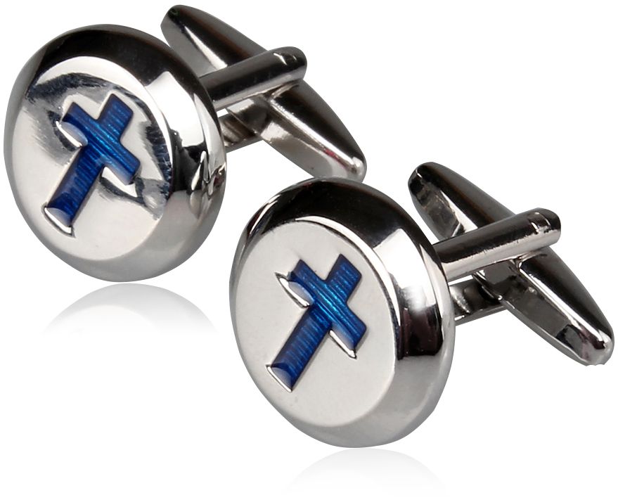 Christian Cross Religious Cufflinks
