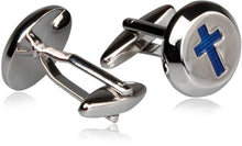 Load image into Gallery viewer, Christian Cross Religious Cufflinks
