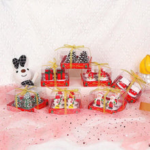 Load image into Gallery viewer, Christmas Candle Themed Festival Ornament Christmas Tea light Candles Handmade Delicate Santa Claus Snowman Pine Cones Christmas Tree Candles Christmas Home Decorations Decorative Cartoon Shaped Candle Home Decor
