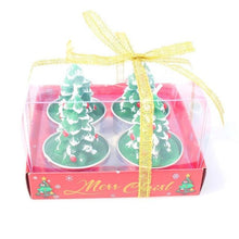 Load image into Gallery viewer, Christmas Candle Themed Festival Ornament Christmas Tea light Candles Handmade Delicate Santa Claus Snowman Pine Cones Christmas Tree Candles Christmas Home Decorations Decorative Cartoon Shaped Candle Home Decor
