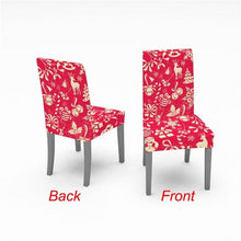 Load image into Gallery viewer, Christmas Chair Cover Stretch Spandex Digital Printed Silla Kitchen Dining Chair Covers Home Party Xmas Decor  Stretch Chair Cover for Dining Room Chair Protector Seat Cover Stretch Slipcover Christmas Bell Furniture For Living Room Ceremony Hotel
