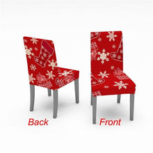 Load image into Gallery viewer, Christmas Chair Cover Stretch Spandex Digital Printed Silla Kitchen Dining Chair Covers Home Party Xmas Decor  Stretch Chair Cover for Dining Room Chair Protector Seat Cover Stretch Slipcover Christmas Bell Furniture For Living Room Ceremony Hotel
