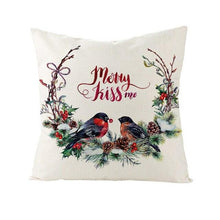 Load image into Gallery viewer, Christmas Cover Cushion For Home Decor Pillowcase Santa Claus Christmas Throw Pillow Covers Waterproof Outdoor Pillow Covers Cotton Linen Christmas Pillow Covers Linen Print Merry Christmas Navidad 2022 New Year Gift 45x45CM
