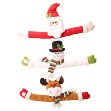 Load image into Gallery viewer, Christmas Curtain Buckle Tieback Flannel Door Curtain Home DecorateChristmas Trees New Year Snowmen Window Decorations Curtain Holdback Fastener Clamp Wine Bottle Topper Hugger Holder Snowman Christmas Ornaments Home Decor

