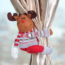 Load image into Gallery viewer, Christmas Curtain Holder Merry Christmas Decoration For Home Ornament New Year Santa Claus Xmas Curtain Home Decorr Creative Curtain Tieback Hold Back Fastener Christmas Wine Bottle Topper for Xmas Holiday Home Window Decorations
